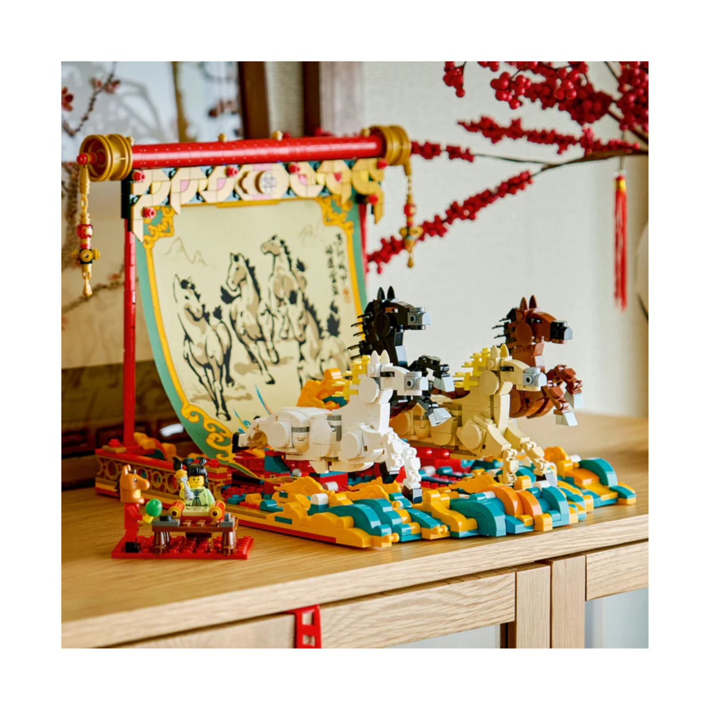 LEGO 80119 Spring Festival Galloping Horses Canvas Building Set