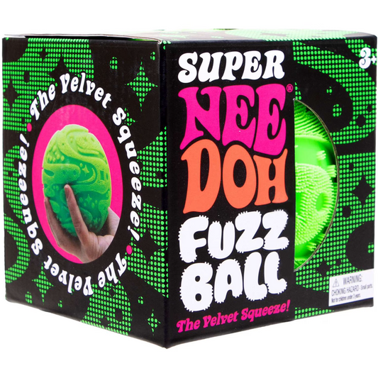 Schylling Super NeeDoh Fuzz Ball Sensory Fidget Toy 4 Inch 1 RANDOM Color