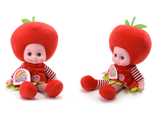 18 Inch Apple Doll Plush Toy with Sound and Music – Musical Stuffed Doll