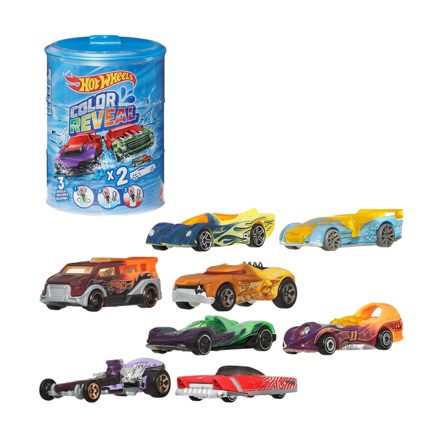 Hot Wheels Color Reveal Vehicle 2 Pack Mystery Cars Set