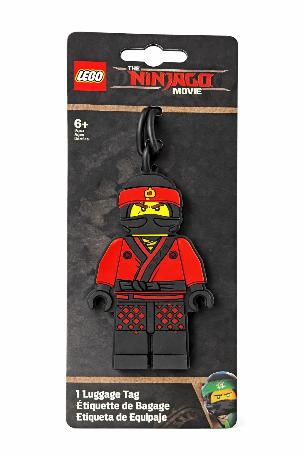 LEGO Ninjago Red Ninja Luggage Tag – Kids Travel Bag ID Tag