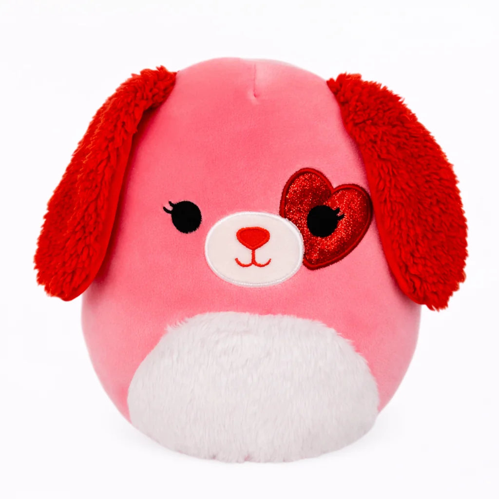 Squishmallows 8 Inch Trishelle the Dog Valentine Plush Toy