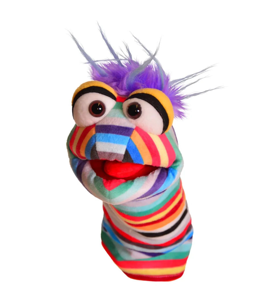 THiN AiR Brands Living Puppets Pocky 10 Inch Colorful Sock Hand Puppet