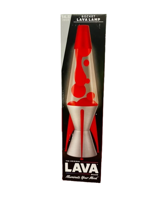 Schylling LAVA Astrosurge Rocket Motion Lamp Red Clear 14.5 Inch
