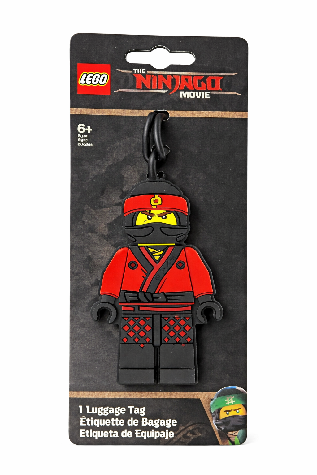 LEGO Ninjago Red Ninja Luggage Tag – Kids Travel Bag ID Tag