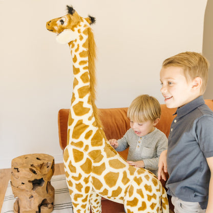 Melissa and Doug Giraffe Lifelike Plush 54 Inch Stuffed Animal