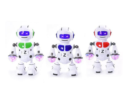 BO Pioneer Dancing Robot Toy with Lights and Music – Interactive Moving Robot, Battery Operated