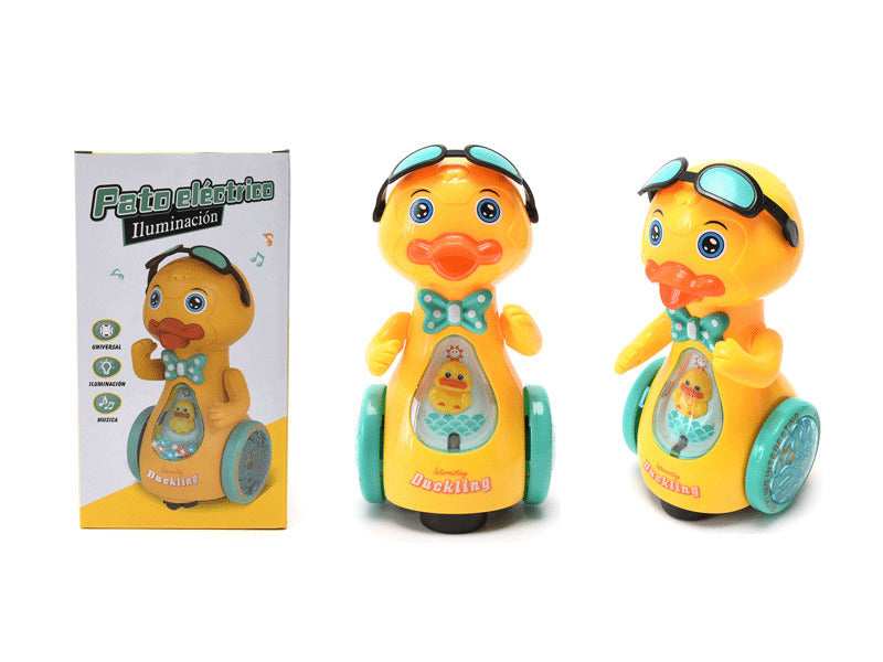 B/O Duck – Battery Operated Walking Duck Toy with Steam Effect, Music & Lights