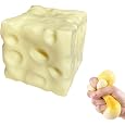 3-Inch Cheese Squishy Slow Rising TPR Sensory Fidget Toy