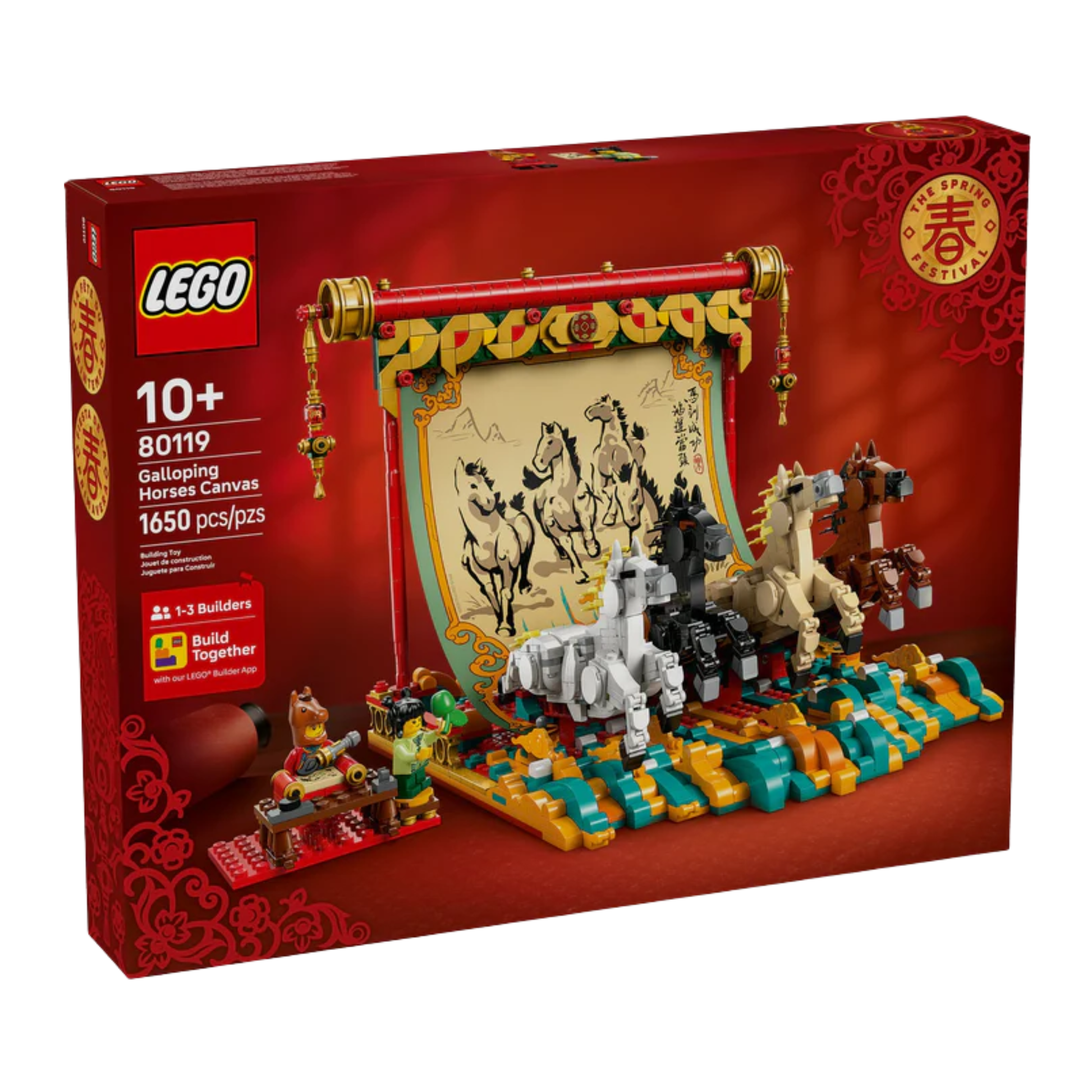 LEGO 80119 Spring Festival Galloping Horses Canvas Building Set