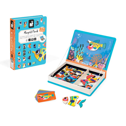 Janod Tropical Fish Magneti'Book Magnetic Educational Game – 30 Magnets