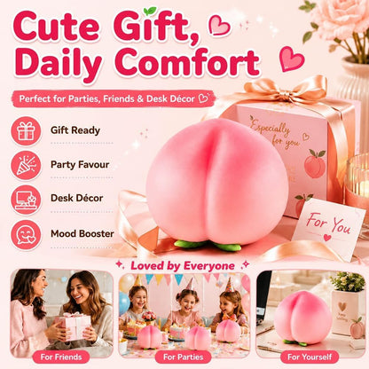 Jumbo Peach Squishy Sensory Fidget Toy