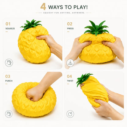 Jumbo Squeezy Pineapple Squishy Sensory Fidget Toy