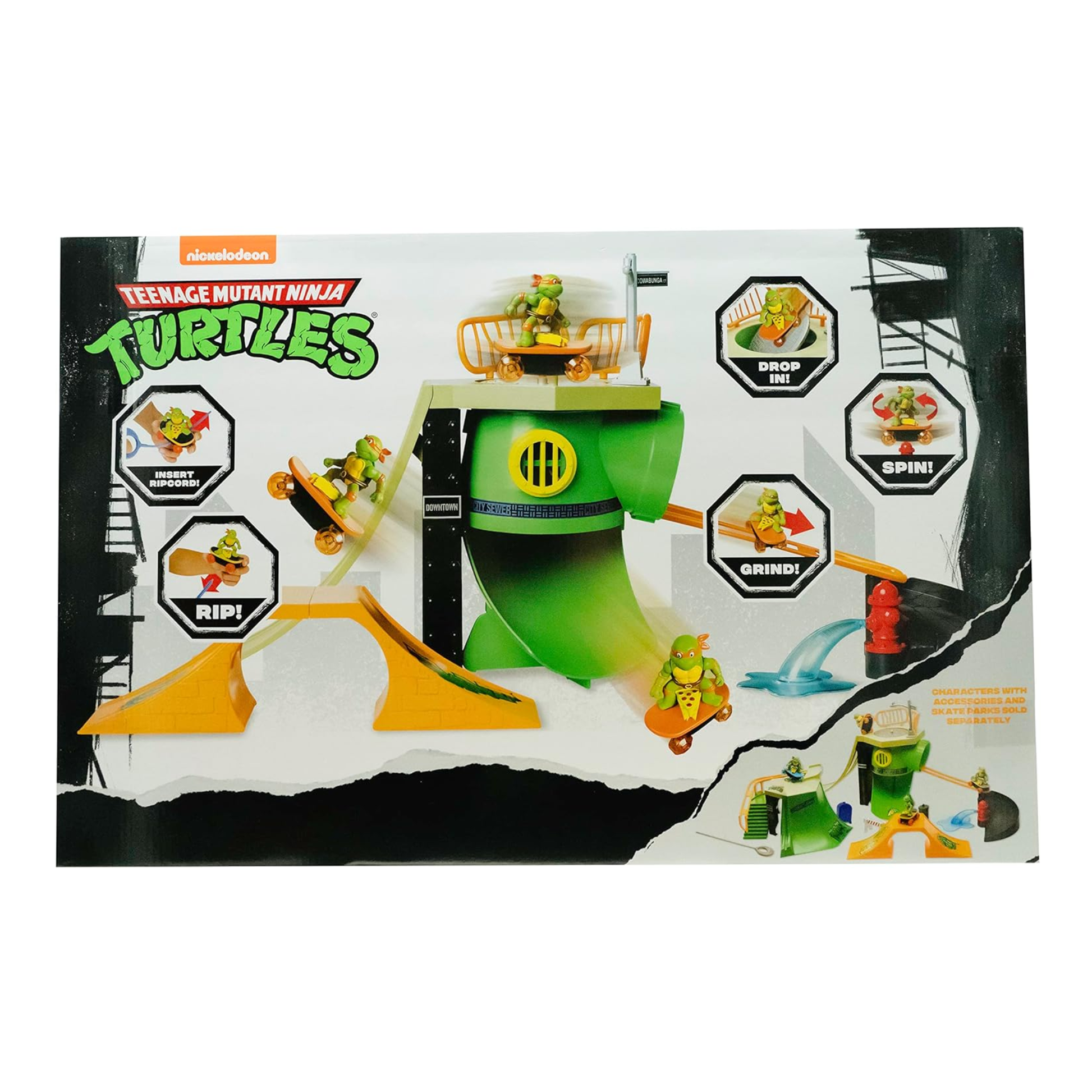 Teenage Mutant Ninja Turtles Turtle Madness Skate Park Playset