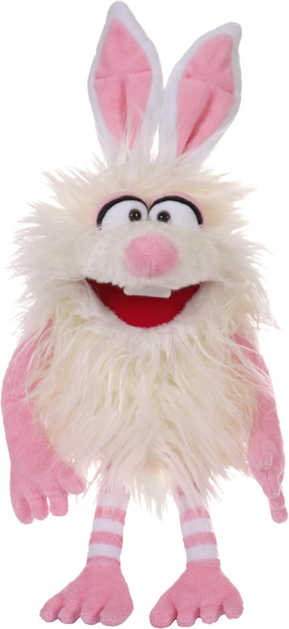 THiN AiR Brands Living Puppets Furball 14 Inch White Bunny Hand Puppet