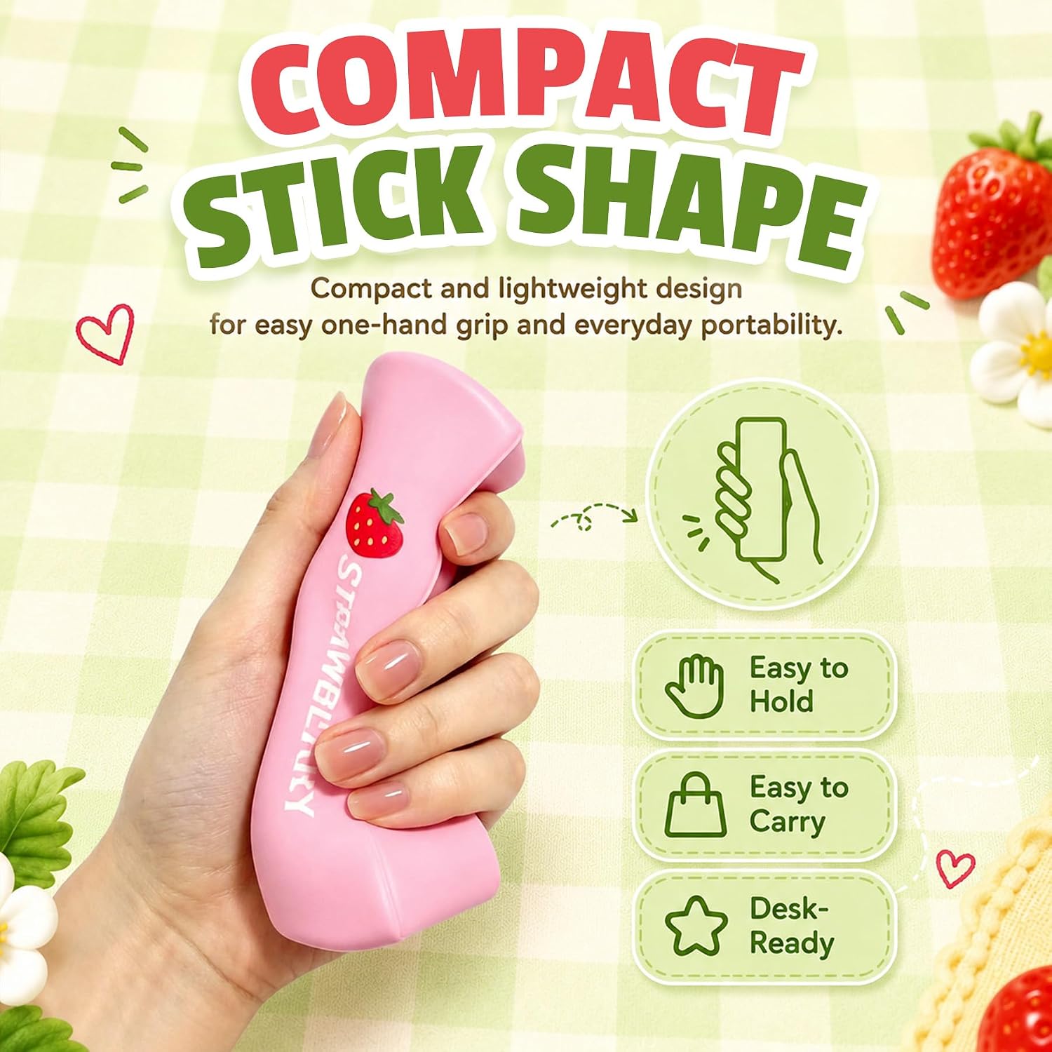 Strawberry and Butter Slow Rising Squishy Stress Relief Toy Set 2 Pack