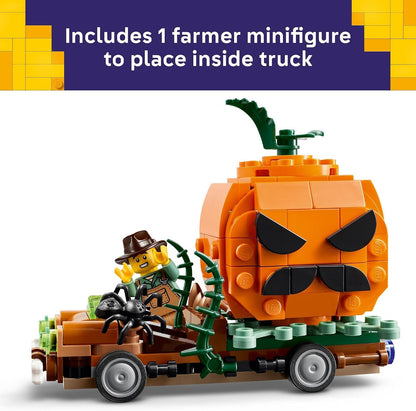 LEGO Jack-O'-Lantern Pickup Truck 40822 177 Piece Building Set