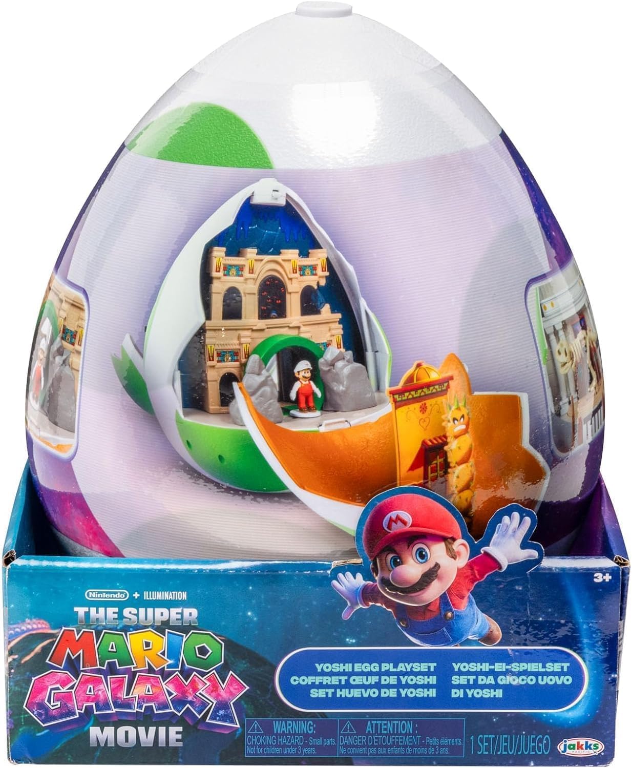JAKKS Pacific 9 Inch Super Mario Galaxy Yoshi Egg Playset