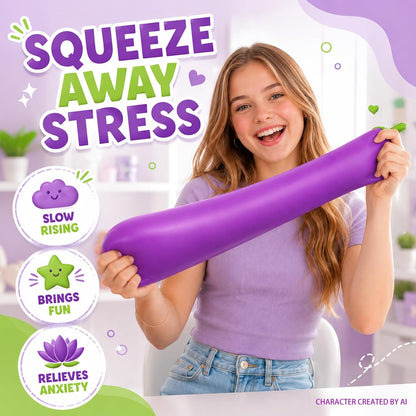 Jumbo Eggplant Squishy Slow Rising Sensory Fidget Toy