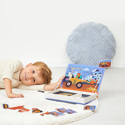 Janod Construction Magneti'Book Magnetic Educational Game – 50 Magnets