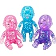 Natasha Baby Squishy Transparent Glitter Maltose Sensory Fidget Toy 3Pcs