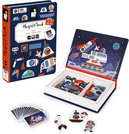 Janod Cosmos Magneti'Book Magnetic Space Educational Game – 52 Magnets