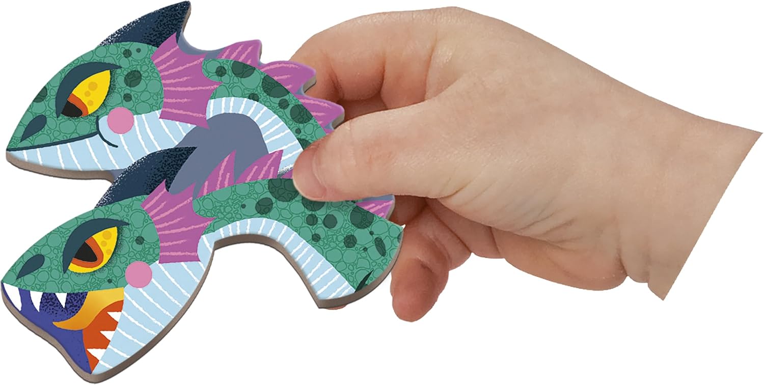 Janod Magneti'Book Dragons Magnetic Educational Game – 53 Magnets