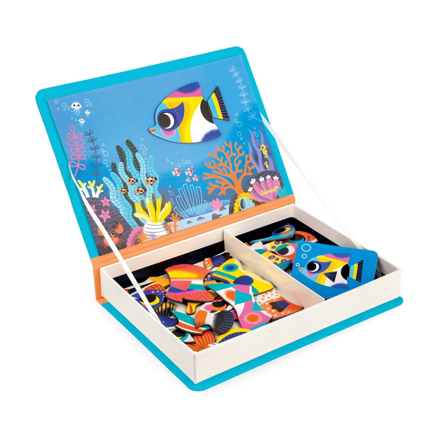 Janod Tropical Fish Magneti'Book Magnetic Educational Game – 30 Magnets