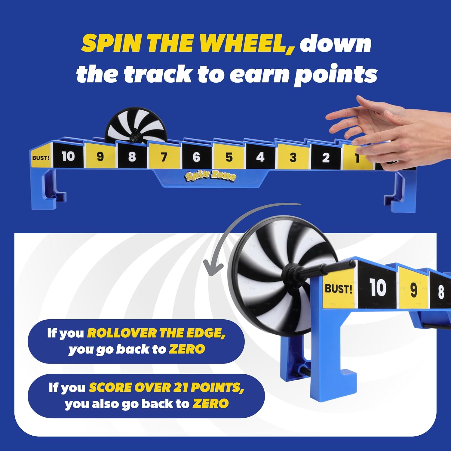 Relatable Spin Zone 21-Point Spinner Track Game