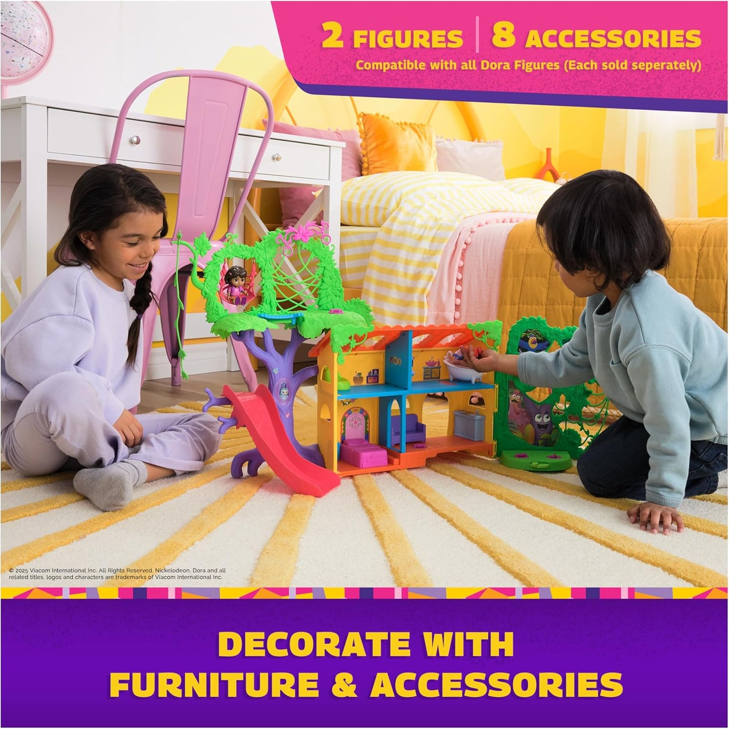 Spin Master Dora Explore and Play 3 Foot Rainforest Casita Playset
