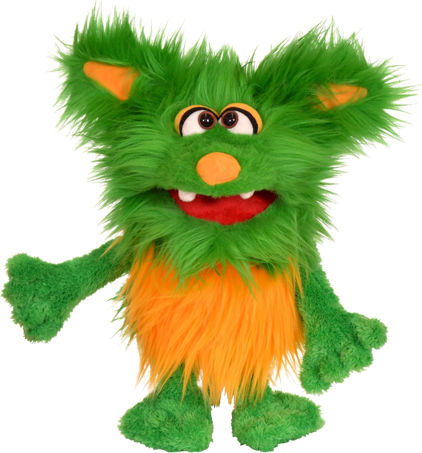 THiN AiR Brands Living Puppets Rocky 16 Inch Green Monster Hand Puppet