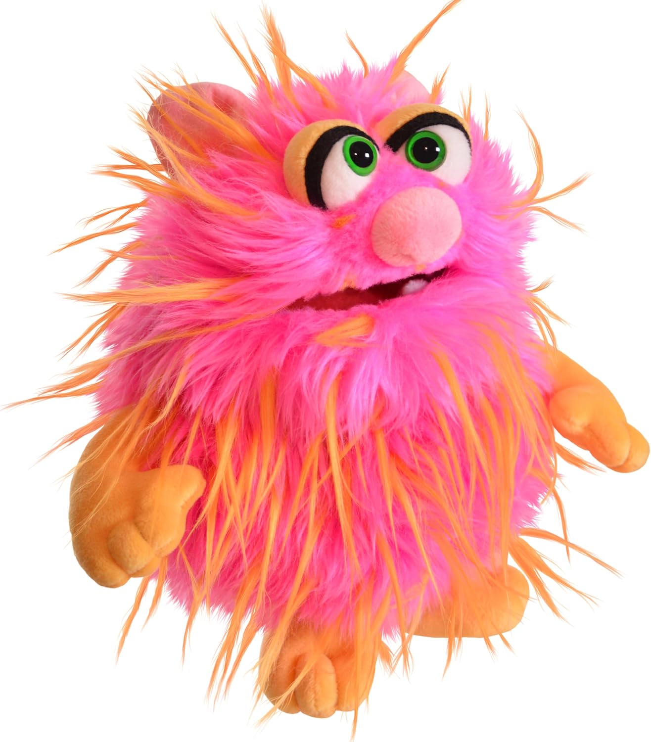 THiN AiR Brands Living Puppets 9 Inch Pink Orange Monster Hand Puppet