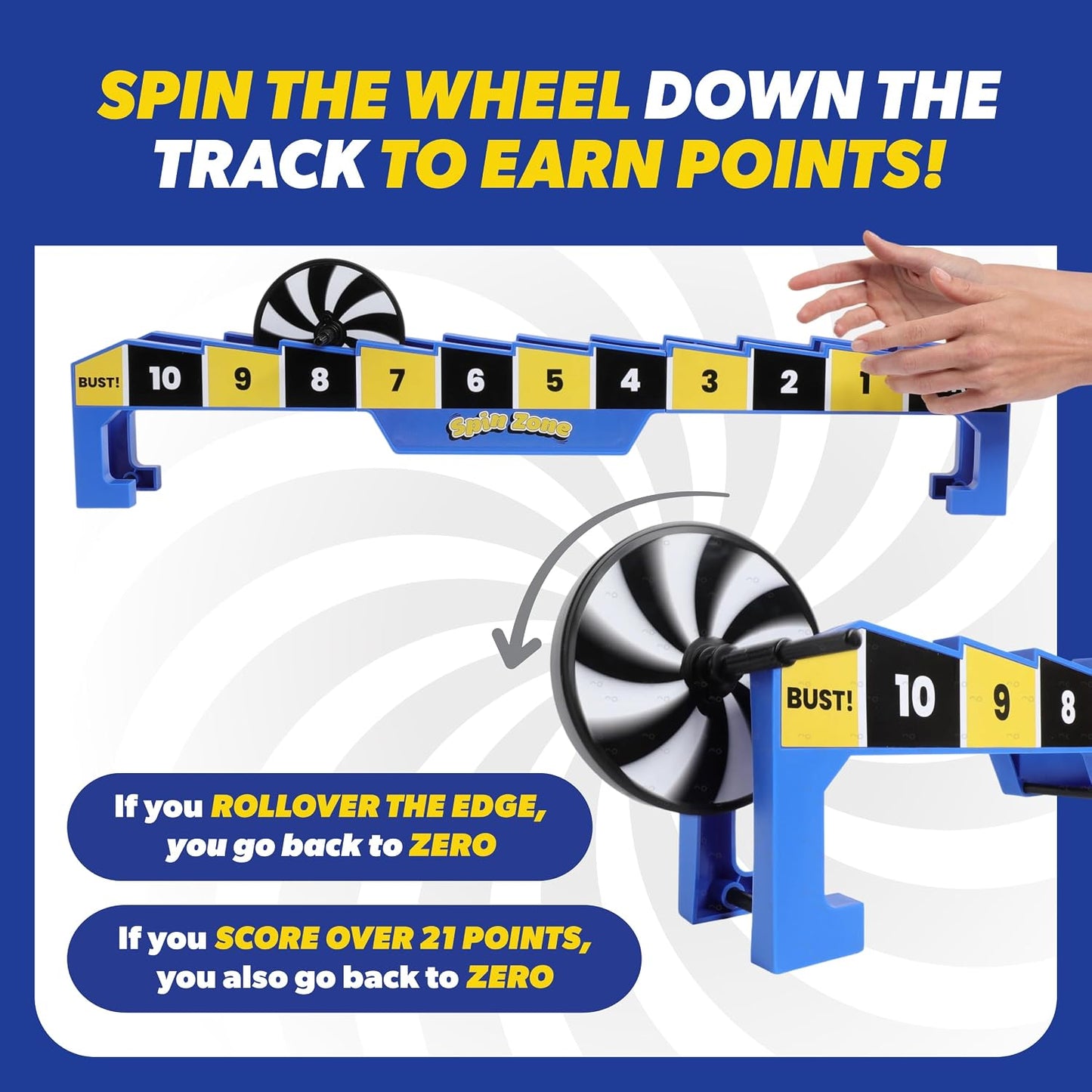 Relatable Spin Zone 21-Point Spinner Track Game