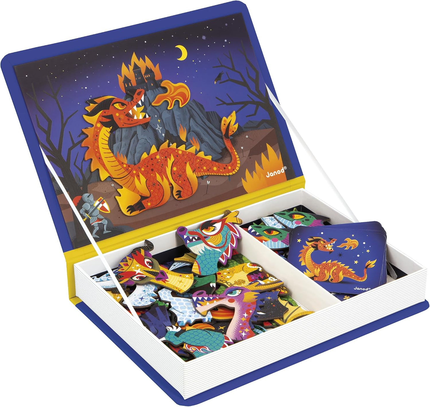 Janod Magneti'Book Dragons Magnetic Educational Game – 53 Magnets