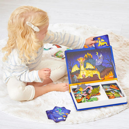 Janod Magneti'Book Dragons Magnetic Educational Game – 53 Magnets