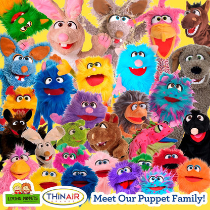 Living Puppets Mugs 12-Inch Purple Friendly Monster Hand Puppet
