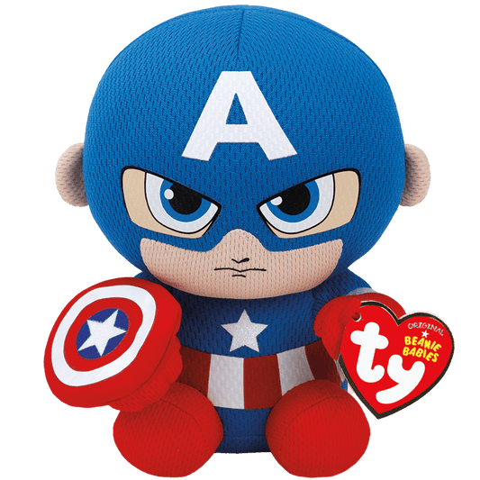TY Captain America from Marvel 6 Inch Plush Toy