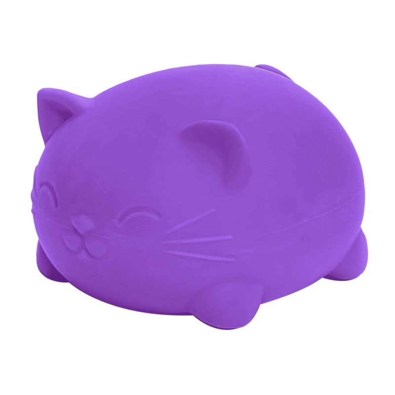 Nee Doh Super Cool Cats 4.5 Inch Squish Ball Fidget Toy - Choose Your Color