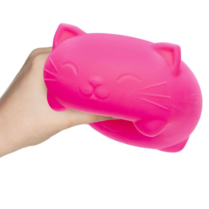 Nee Doh Super Cool Cats 4.5 Inch Squish Ball Fidget Toy - Choose Your Color