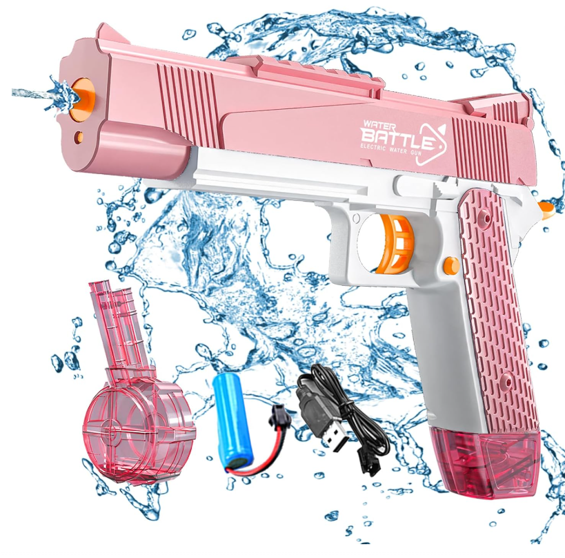 Snowall Electric Water Gun 35 Foot Range Pink or Blue Outdoor Toy