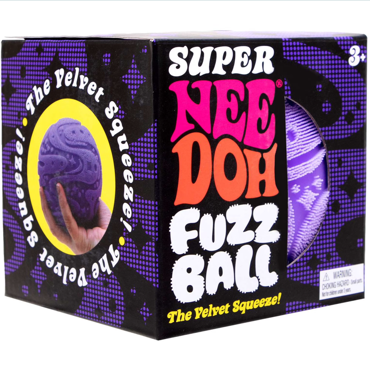 Schylling Super NeeDoh Fuzz Ball Sensory Fidget Toy 4 Inch 1 RANDOM Color