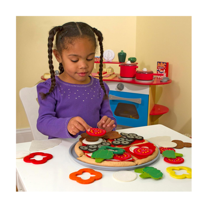 Melissa and Doug Felt Pizza Play Food Set 42 Piece Pretend Play Toy