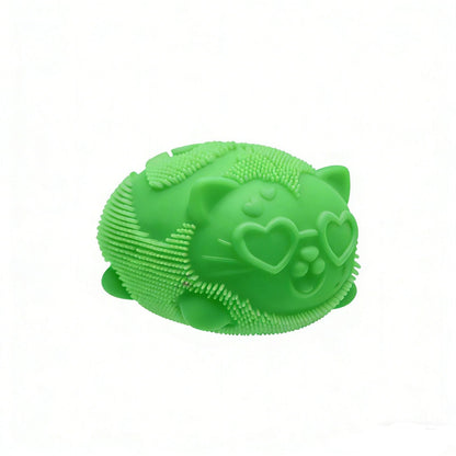Nee Doh Wild Cats Fuzz Ball 3 Inch Squish Ball Fidget Toy