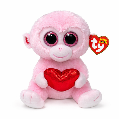 TY Gigi 6 Inch Valentine Plush Toy with Heart