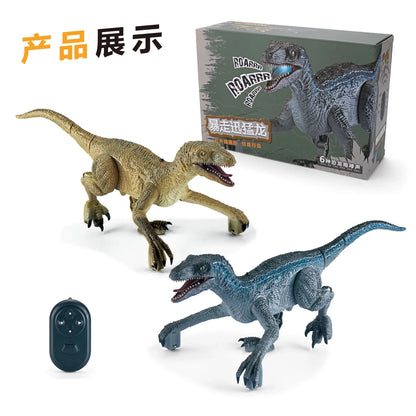 Remote Control VelociRaptor Dinosaur Robot Toy – Electric Walking Dino