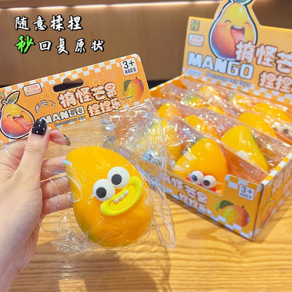 Big-Eyed Funny Mango Squishy Sensory Fidget Toy