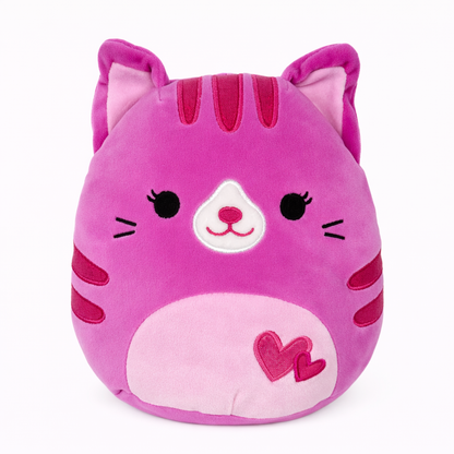Squishmallows 8 Inch Harrell the Cat Valentine Plush Toy