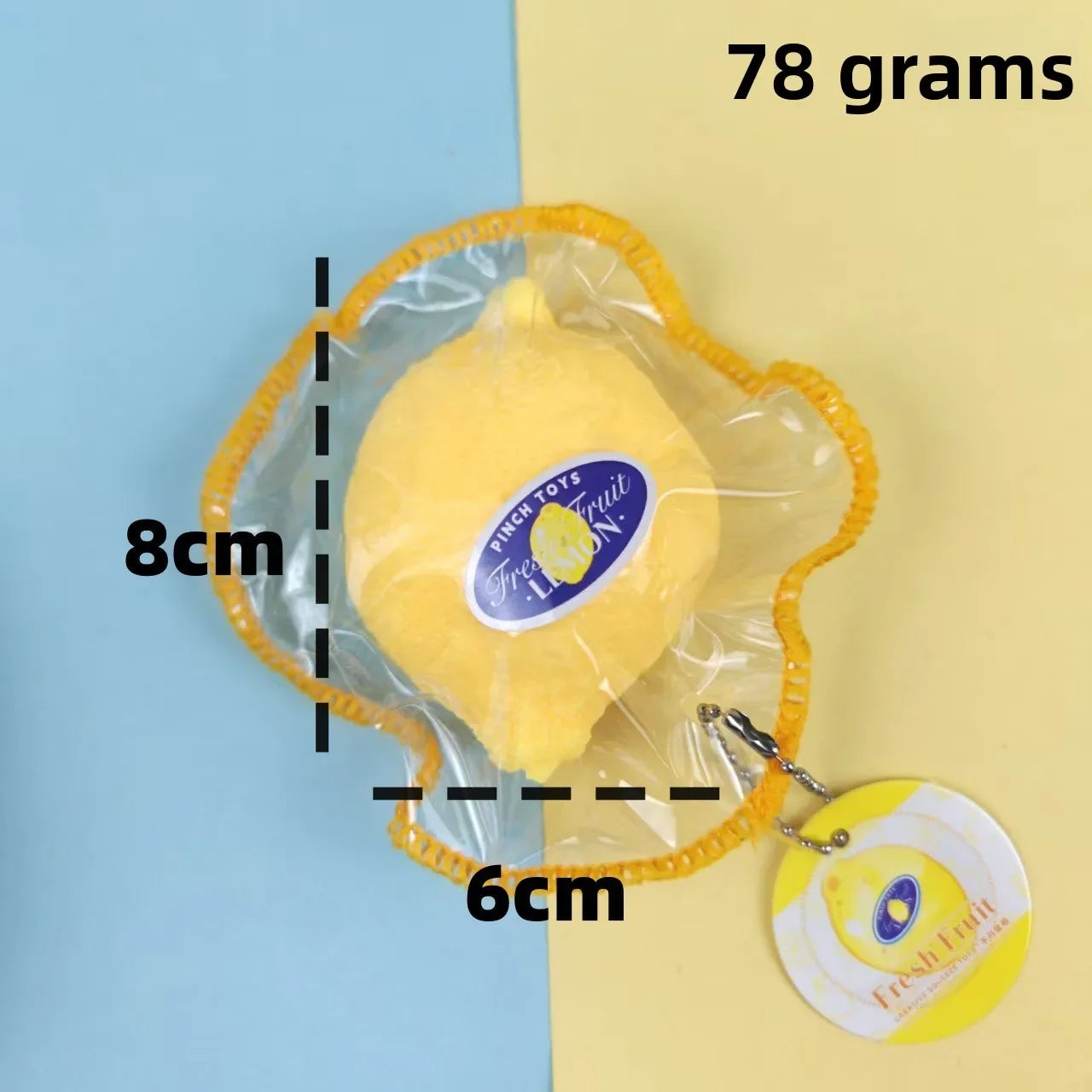 High Stitched Lemon Squishy Stress Relief Sensory Fidget Toy