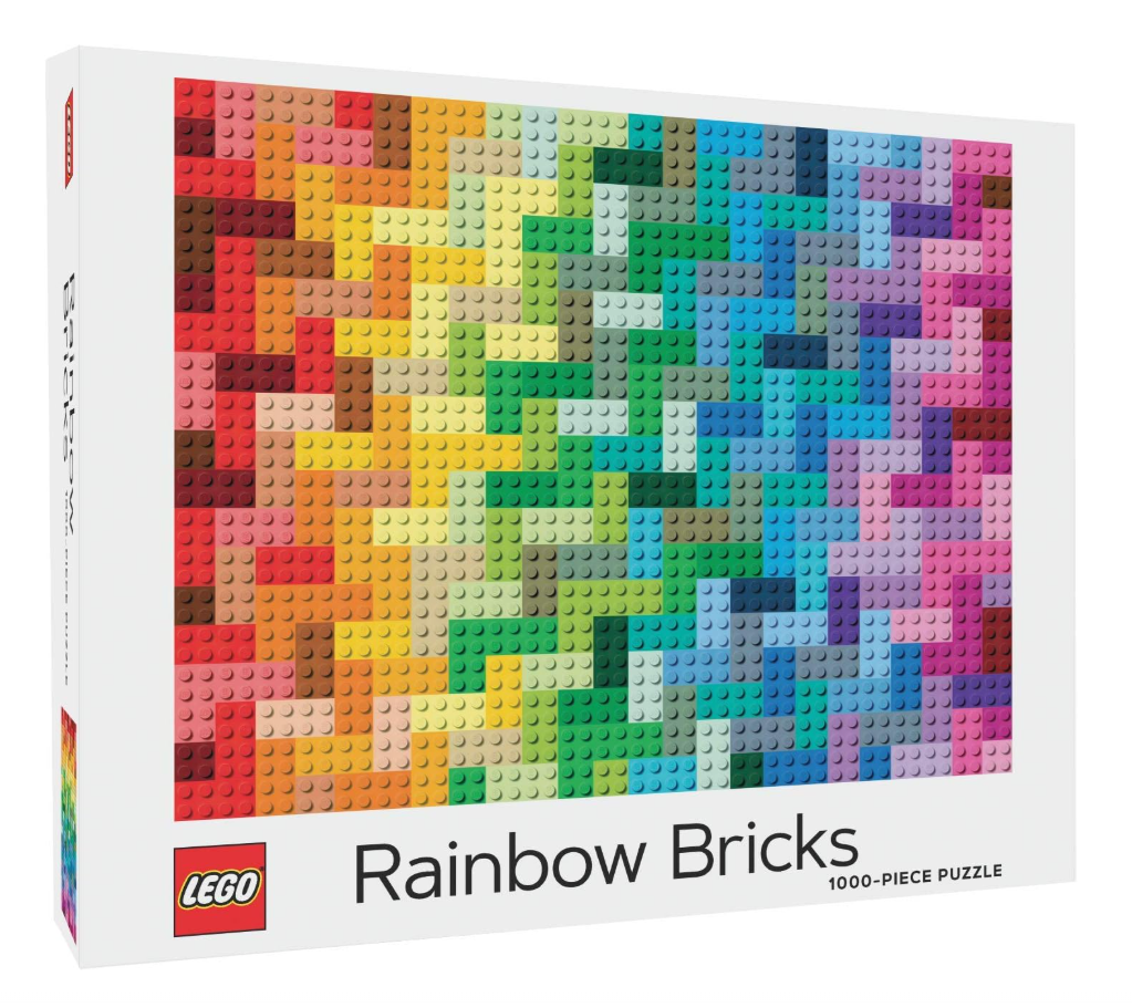 LEGO Rainbow Bricks 1000-Piece Puzzle – Colorful LEGO Brick Mosaic Jigsaw