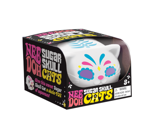 Schylling NeeDoh Sugar Skull Cats Sensory Squishy Toy